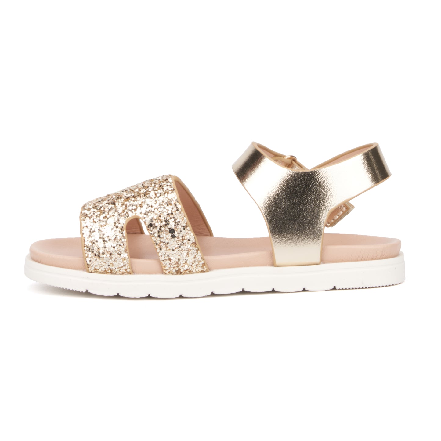 Girl's Toddler Glitter Glow Slide Sandals