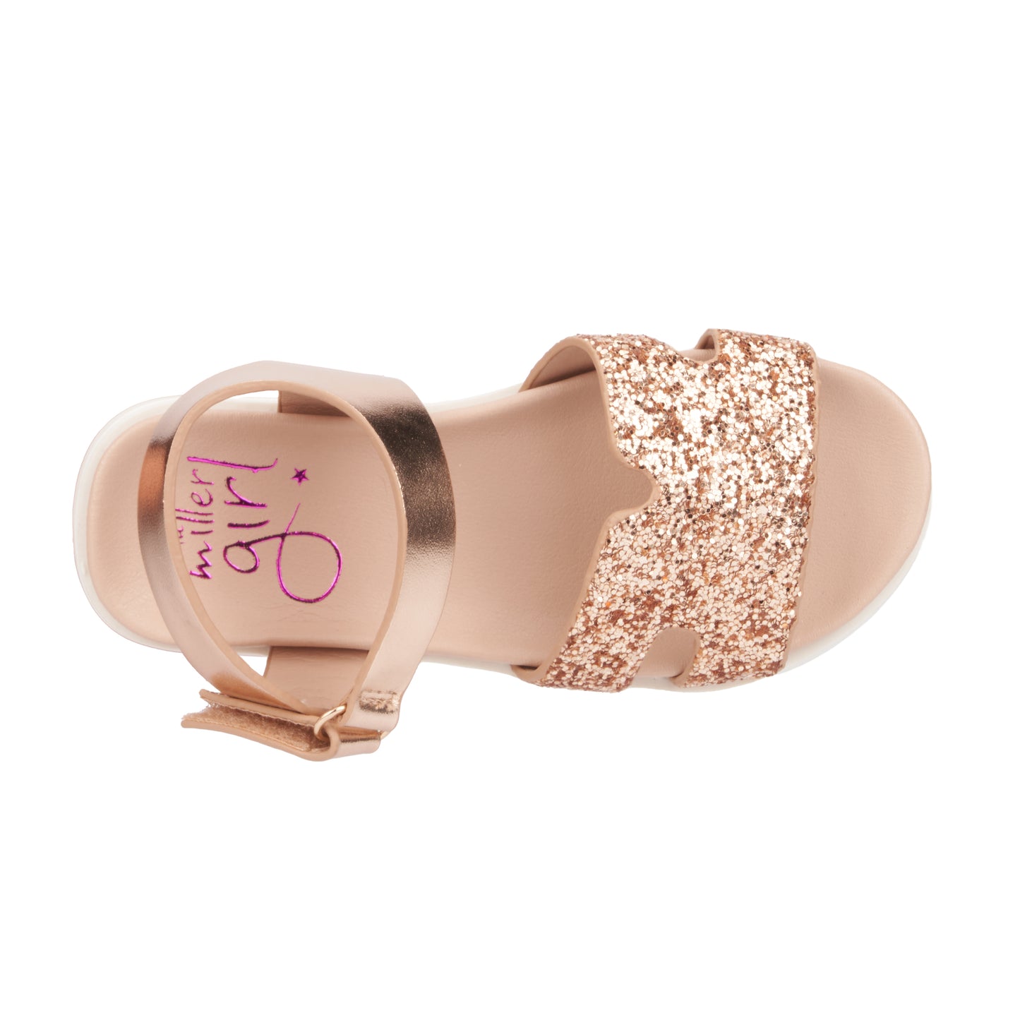 Girl's Toddler Glitter Glow Slide Sandals