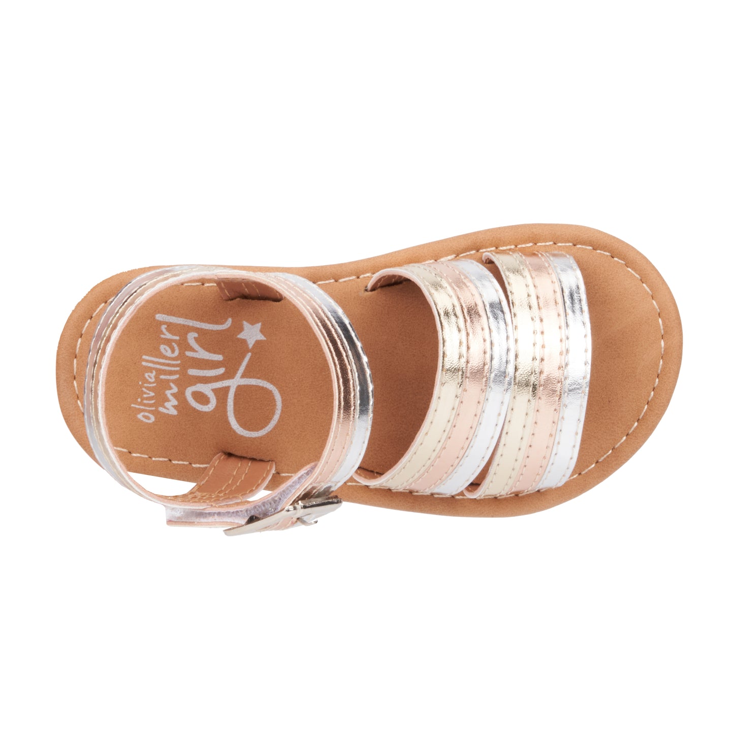 Girl's Toddler Rainbow Daze Slide Sandals