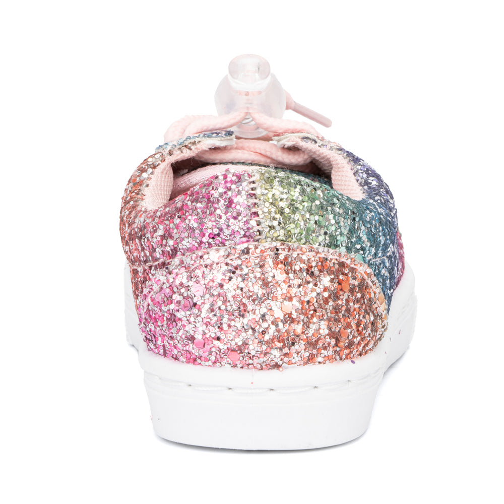 Toddler's Rainbow Glitter Sneaker