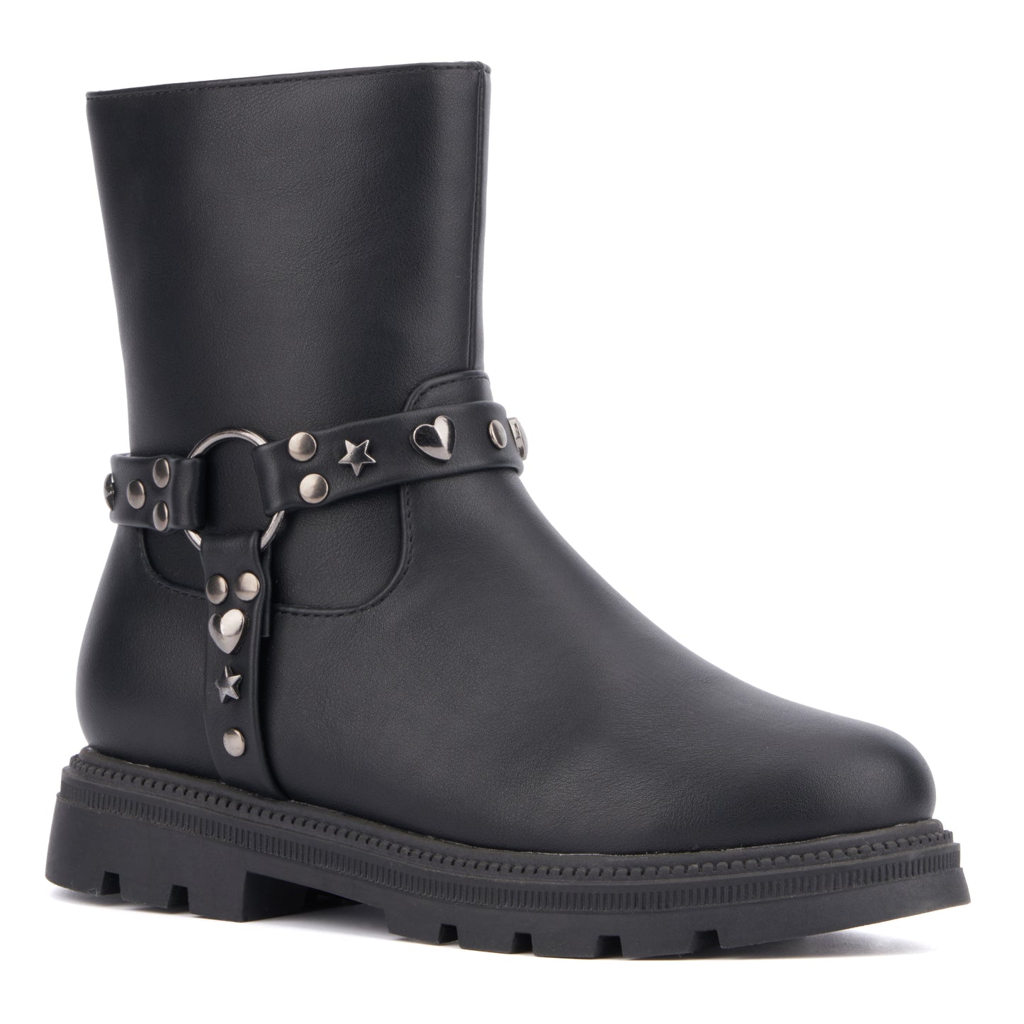 Girl's Harness Lug Sole Boots