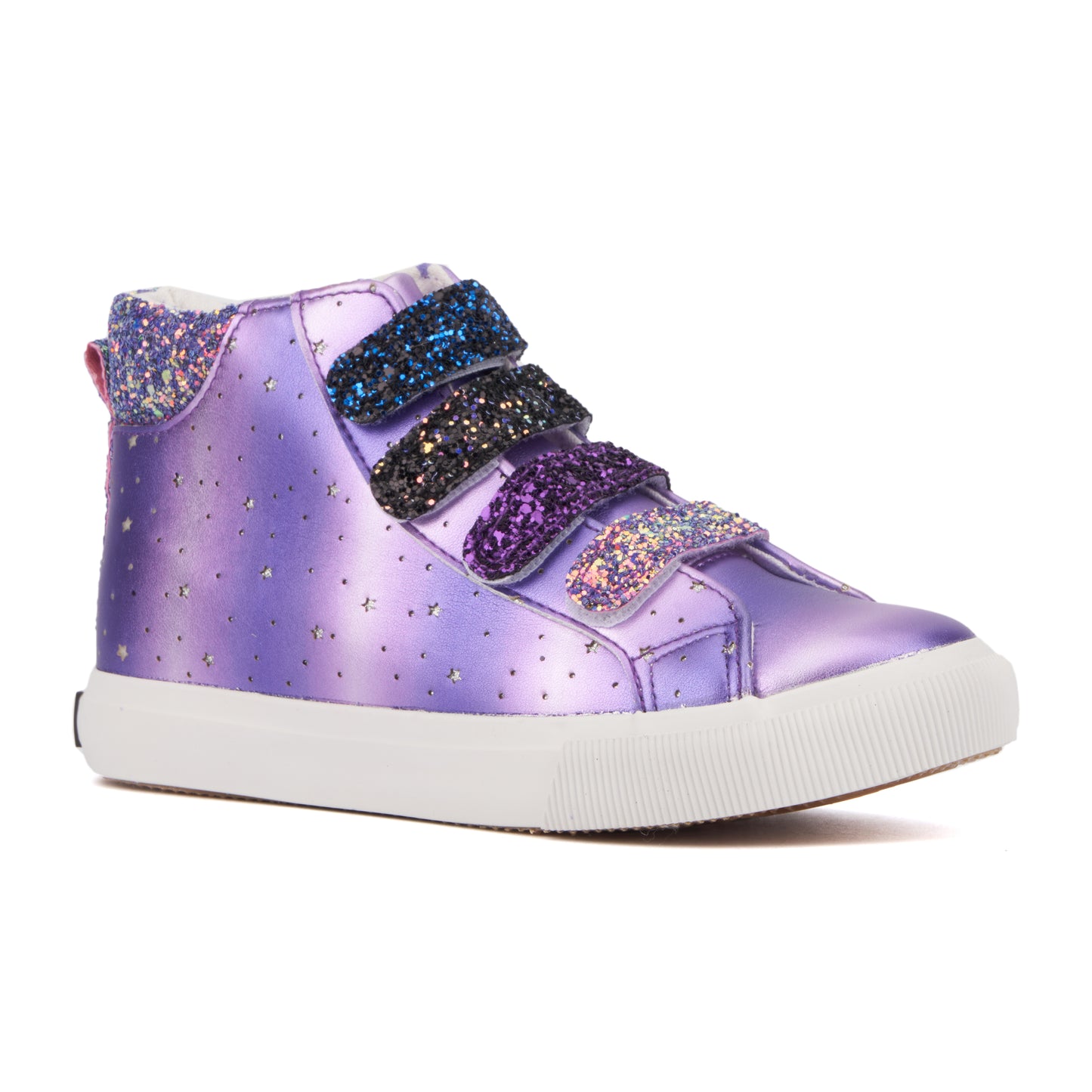 Girl's Rain Bow High Top Sneakers