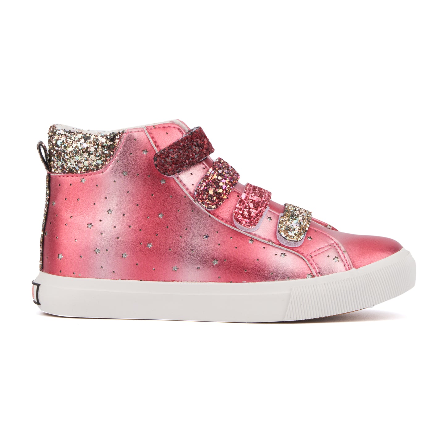 Girl's Rain Bow High Top Sneakers