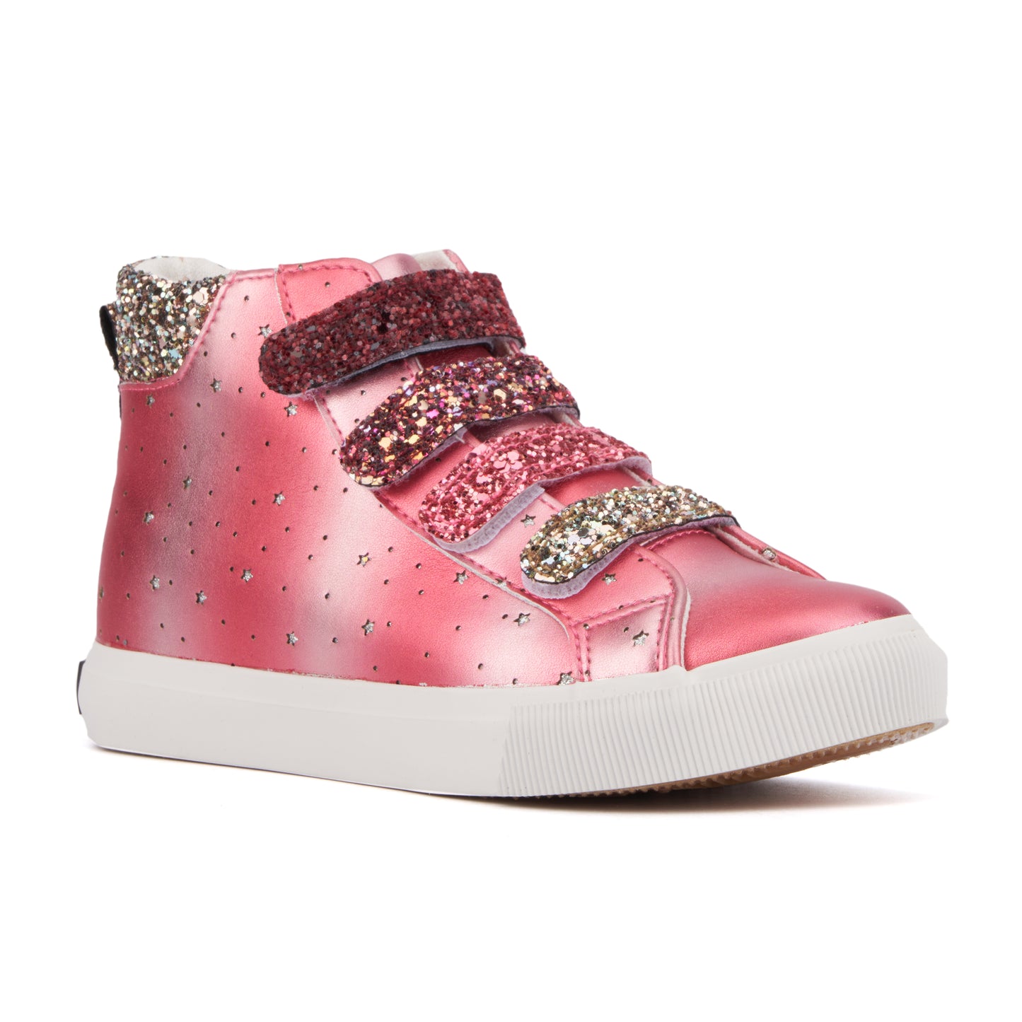 Girl's Rain Bow High Top Sneakers