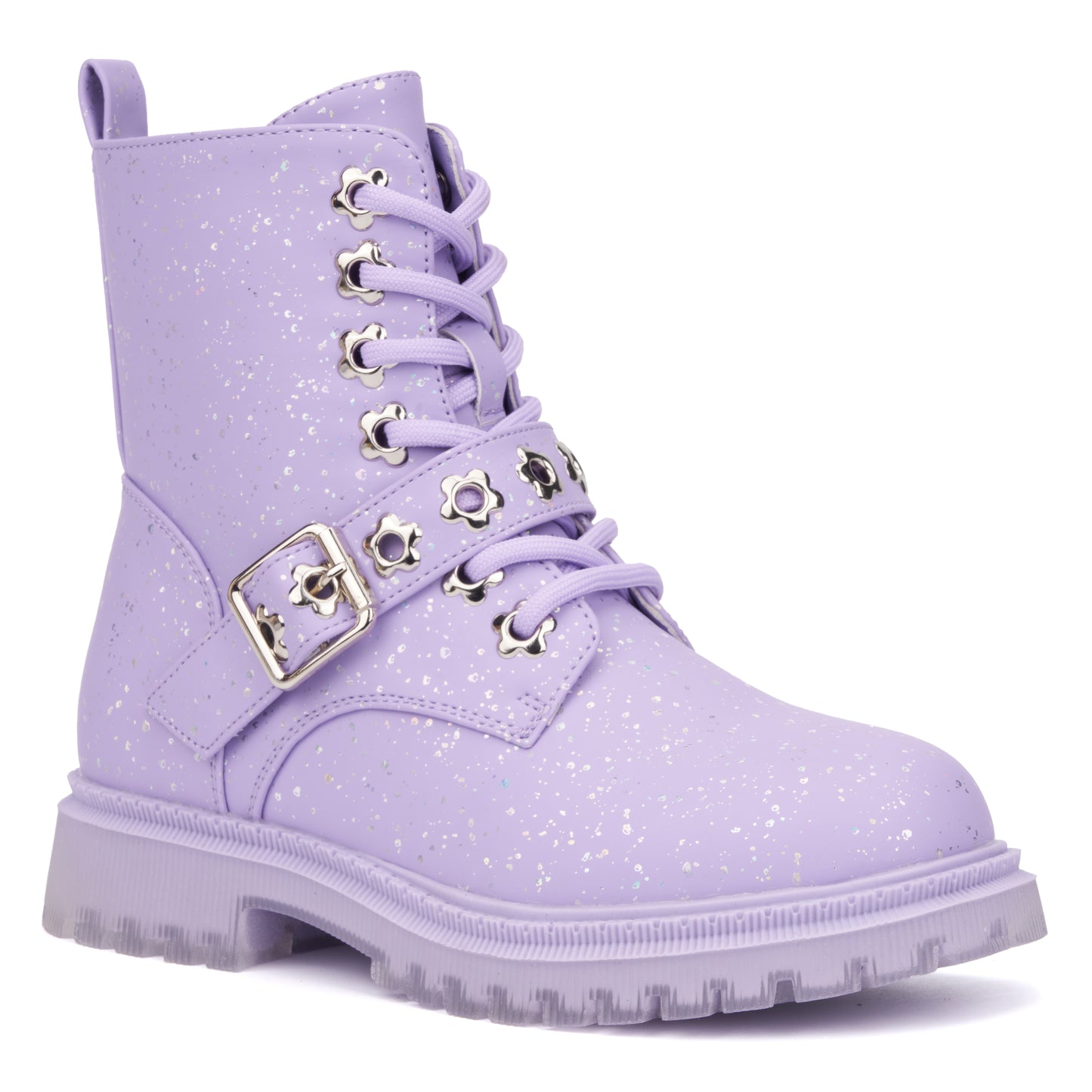 Girl's Star Bright Combat Boots