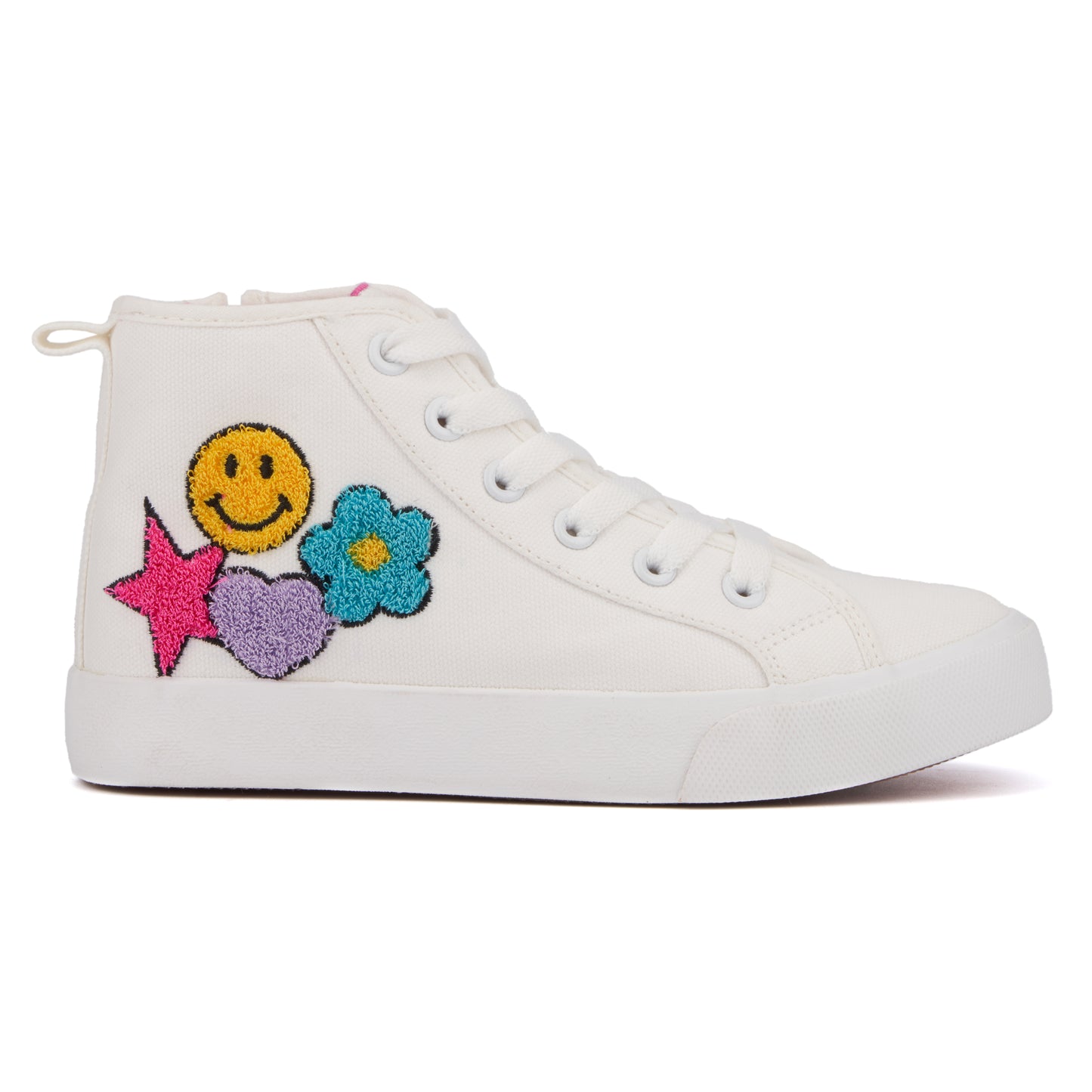 Girl's Patch High Top Sneakers