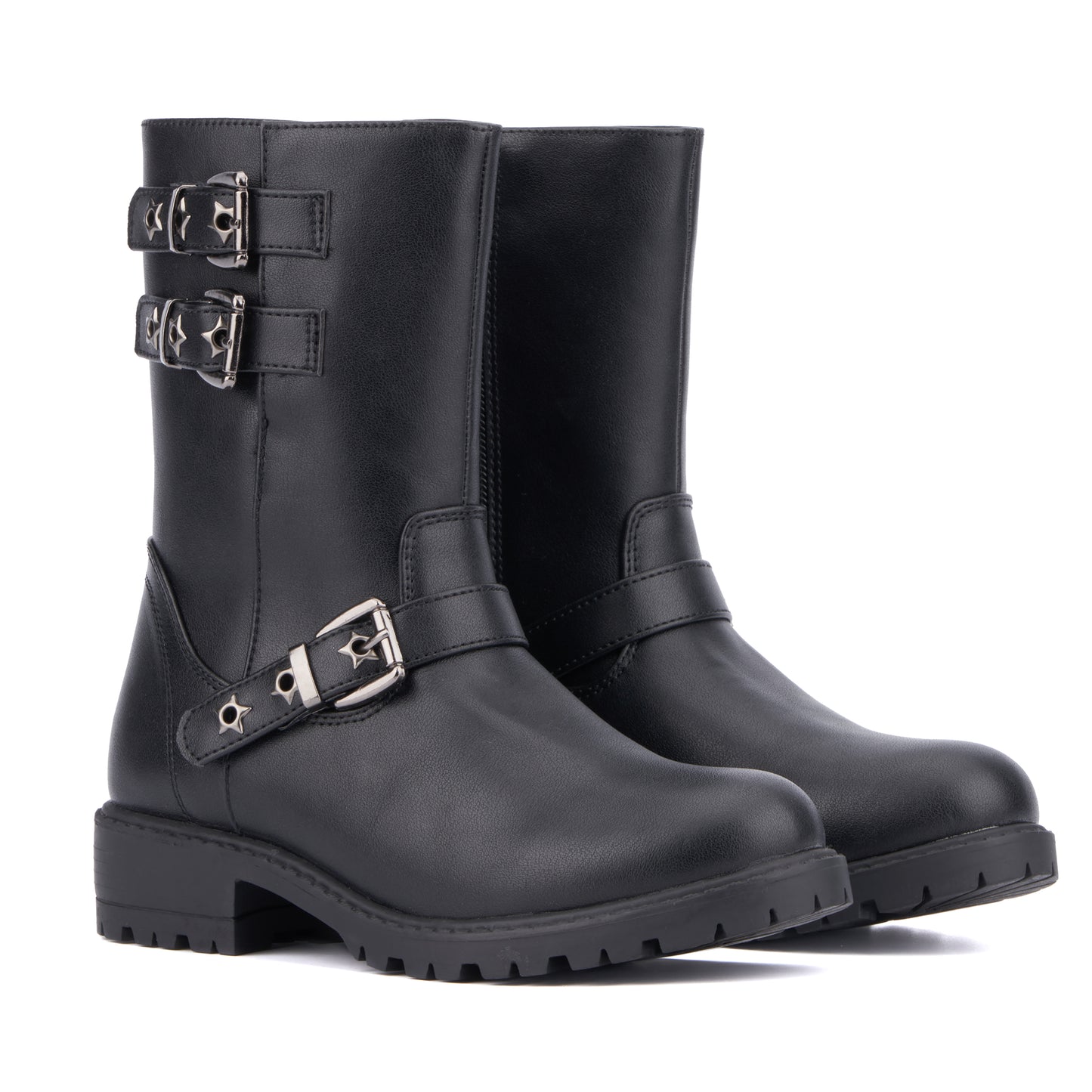 Girl's Moto Lug Sole Boots