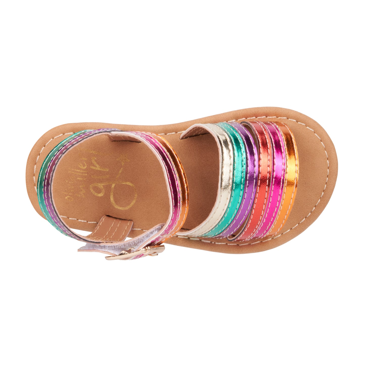 Girl's Toddler Rainbow Daze Slide Sandals