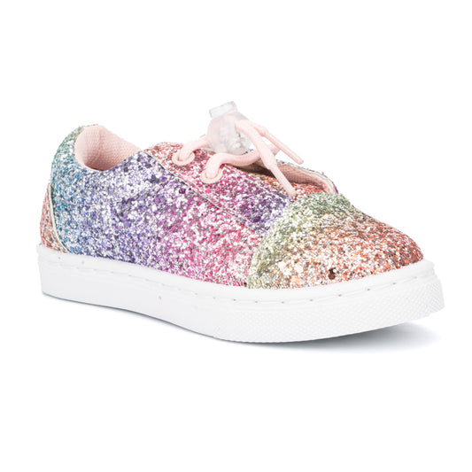 Toddler's Rainbow Glitter Sneaker